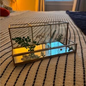 Glass Terrarium with Dried Flowers